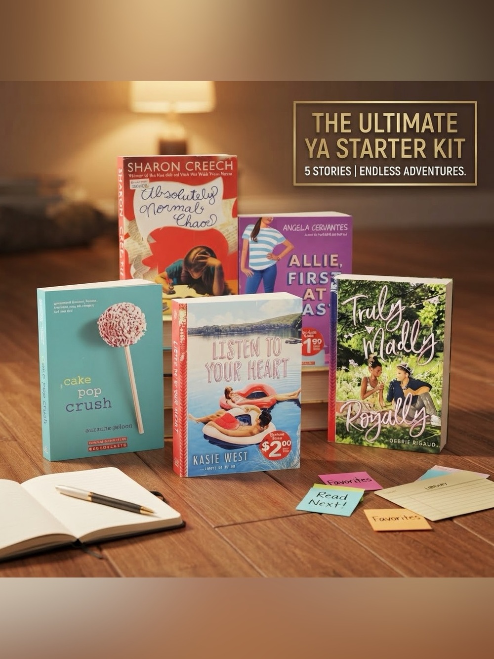 YA Young Adult Romance Fiction Book Bundle Set - 5 Books